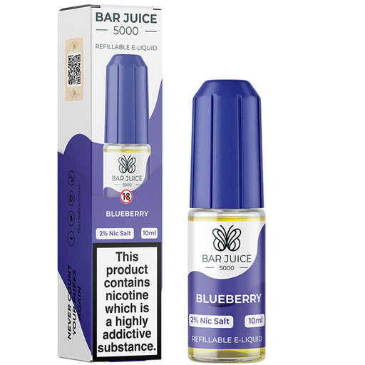 Bar Juice 5000 20mg Nic Salt E-Liquid 10ml  Bar Juice Blueberry 20mg 