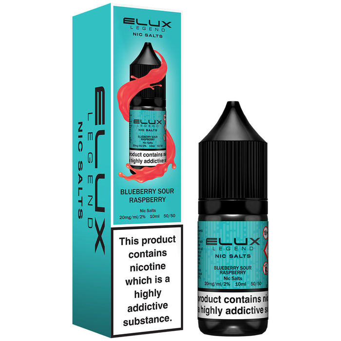 Elux Legend 10mg E Liquid Nic Salt 10ml  Elux Pro Blueberry Sour Raspberry 10mg 