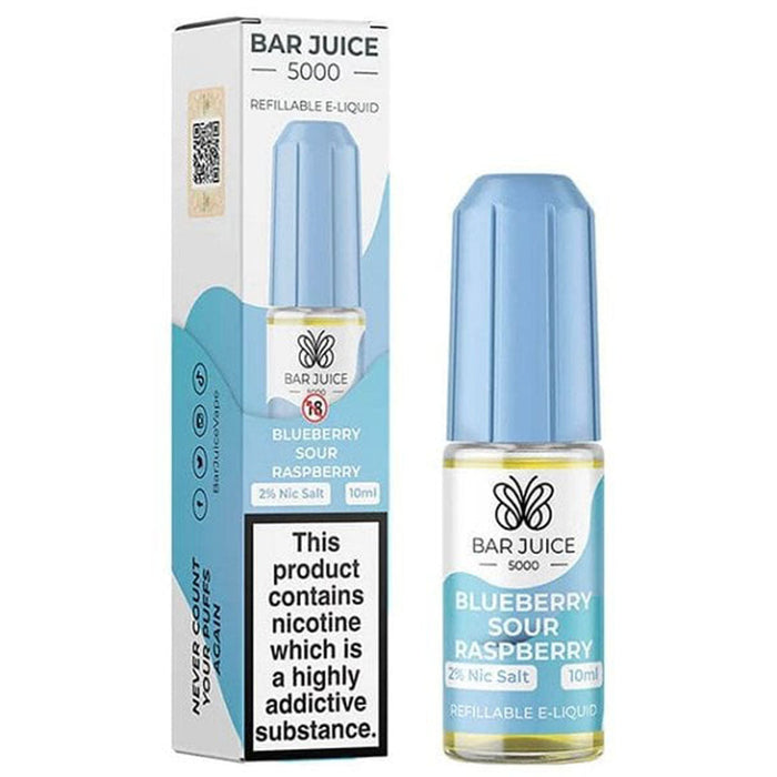 Bar Juice 5000 20mg Nic Salt E-Liquid 10ml  Bar Juice Blueberry Sour Raspberry 20mg 