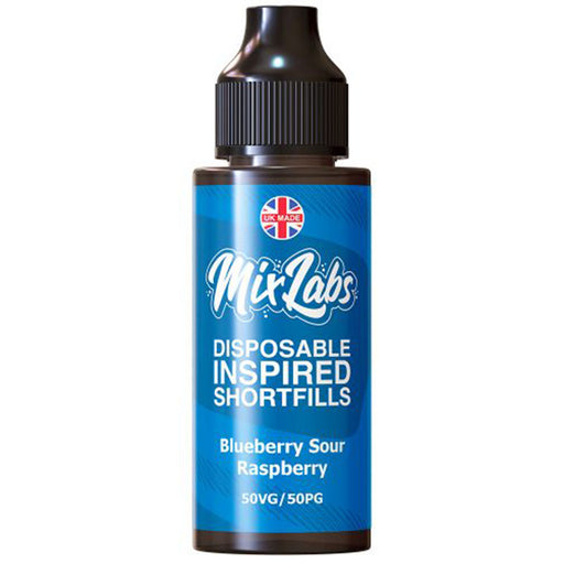 Blueberry Sour Raspberry Shortfill By Mix Labs 100ml  Mix Labs   