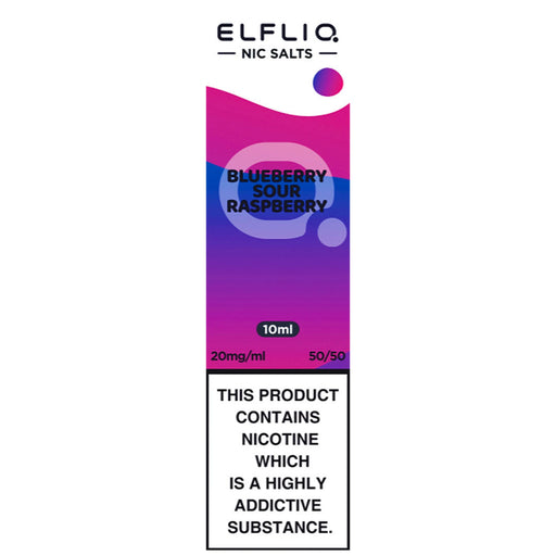 Elf Bar Elfliq 5mg E Liquid Nicotine Salt 10ml  Elf Bar Blueberry Sour Raspberry 5mg 