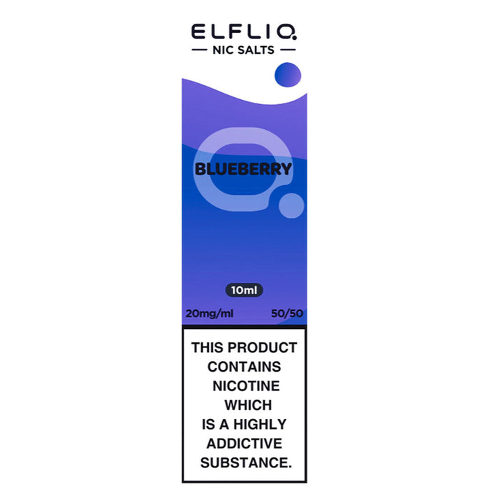 Elf Bar Elfliq 20mg E Liquid Nicotine Salt 10ml  Elf Bar Blueberry 20mg 