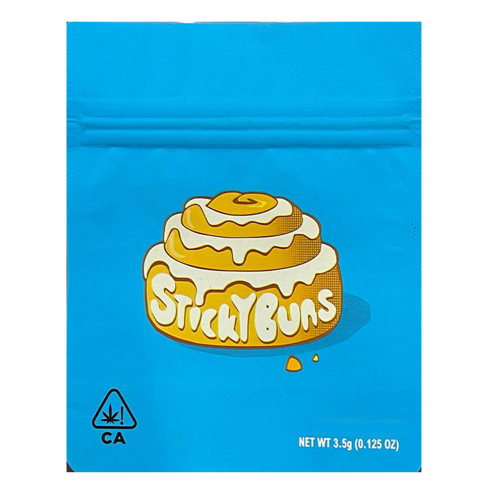 Cali Packs 3.5g Empty Mylar Bag Packaging  Cali Cookies Sticky Buns  