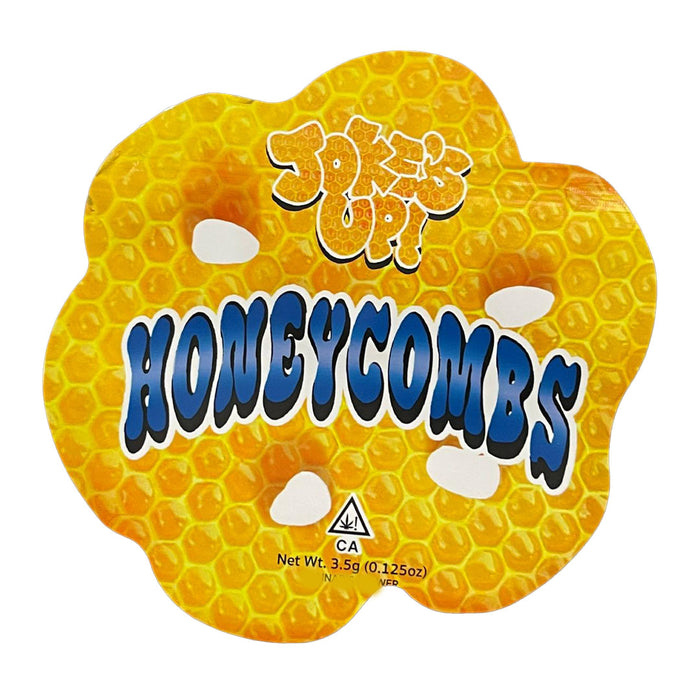 Cali Packs 3.5g Empty Mylar Bag Packaging  Cali Jokes Up Honeycombs  