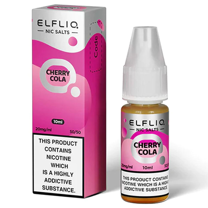 Elf Bar Elfliq 20mg E Liquid Nicotine Salt 10ml  Elf Bar Cherry Cola 20mg 