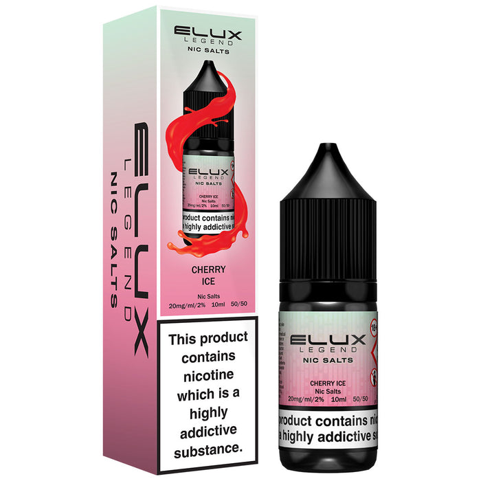 Elux Legend 10mg E Liquid Nic Salt 10ml  Elux Pro Cherry Ice 10mg 