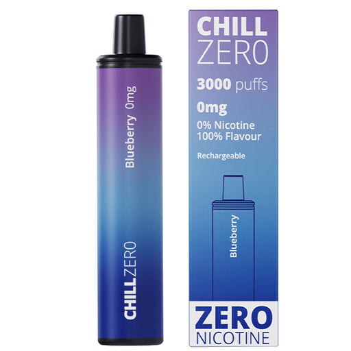 Chill Zero 3000 Puffs Disposable 0mg  Chill Zero Blueberry  