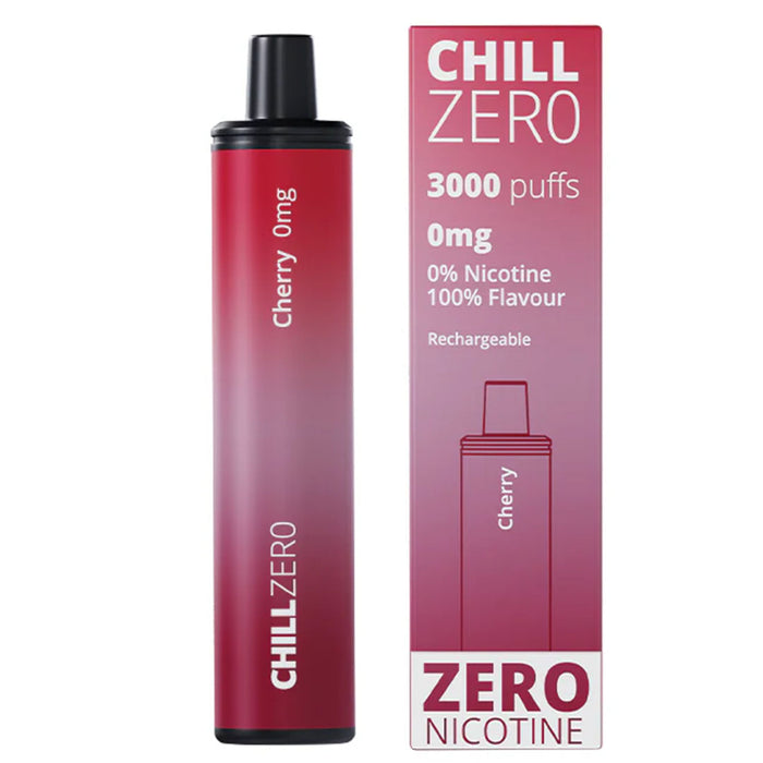 Chill Zero 3000 Puffs Disposable 0mg  Chill Zero Cherry  