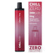 Chill Zero 3000 Puffs Disposable 0mg  Chill Zero Cherry  