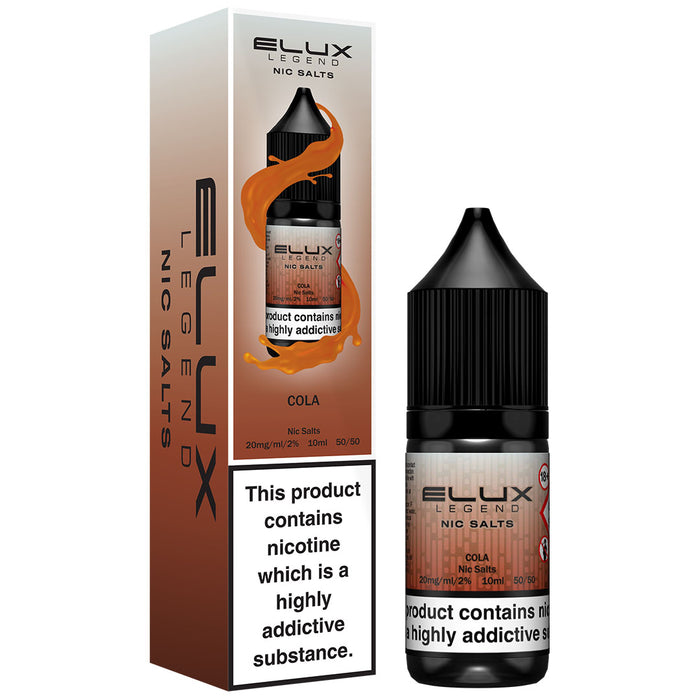 Elux Legend 20mg E Liquid Nic Salt 10ml  Elux Pro Cola 20mg 