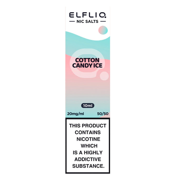 Elf Bar Elfliq 20mg E Liquid Nicotine Salt 10ml  Elf Bar P&B Cloudd (Cotton Candy Ice) 20mg 