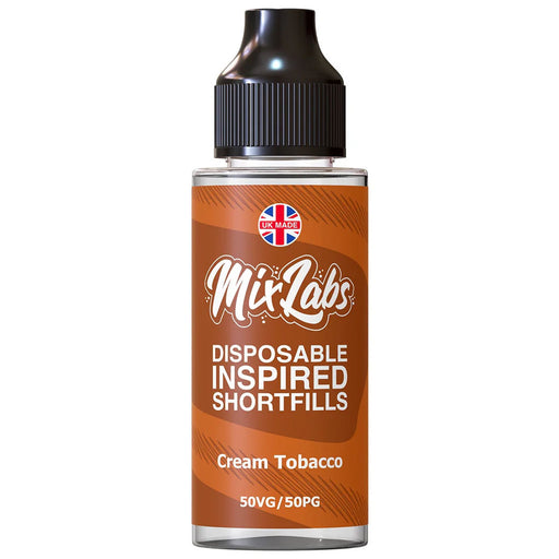 Cream Tobacco Shortfill By Mix Labs 100ml  Mix Labs   
