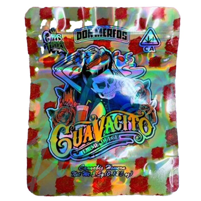 Cali Packs 3.5g Empty Mylar Bag Packaging  Cali Don merfos guavacito  