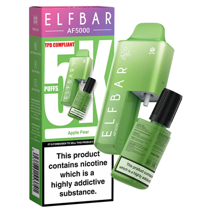 ELFBAR AF5000 Disposable Pod System 20mg  Elf Bar Apple Pear  