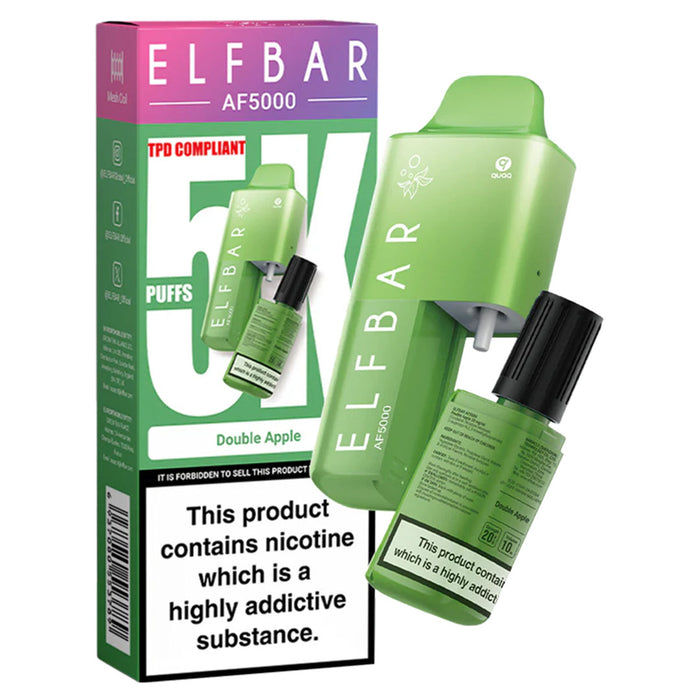 ELFBAR AF5000 Disposable Pod System 20mg  Elf Bar Double Apple  