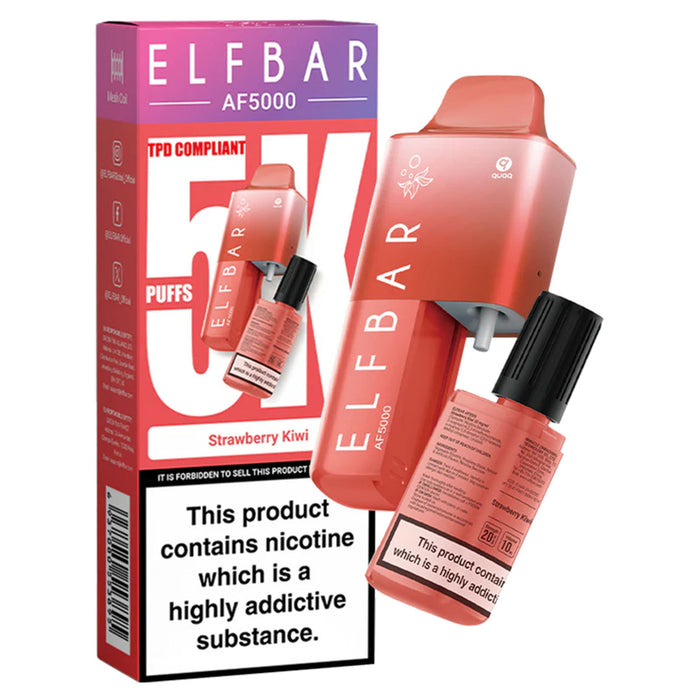 ELFBAR AF5000 Disposable Pod System 20mg  Elf Bar Strawberry Kiwi  