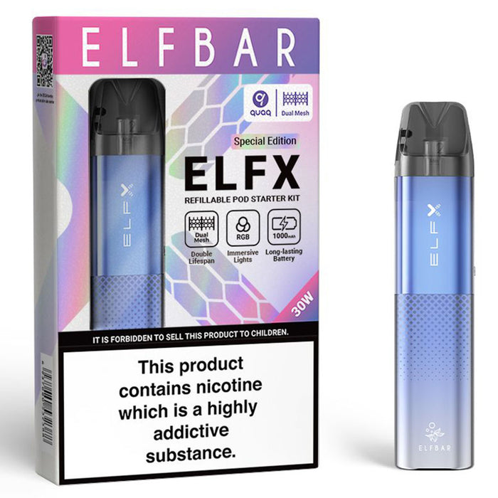 Elf Bar ELFX Pod Vape Kit  Elf Bar Blue  