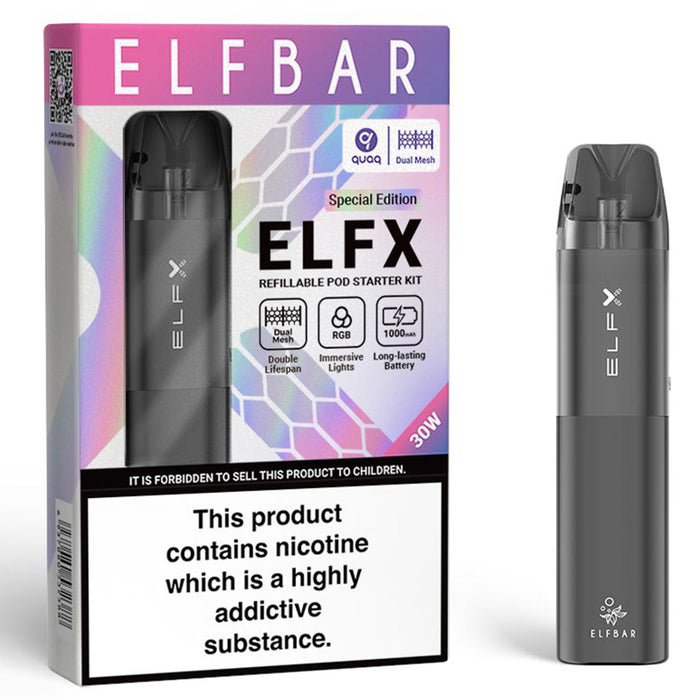 Elf Bar ELFX Pod Vape Kit  Elf Bar Gray  
