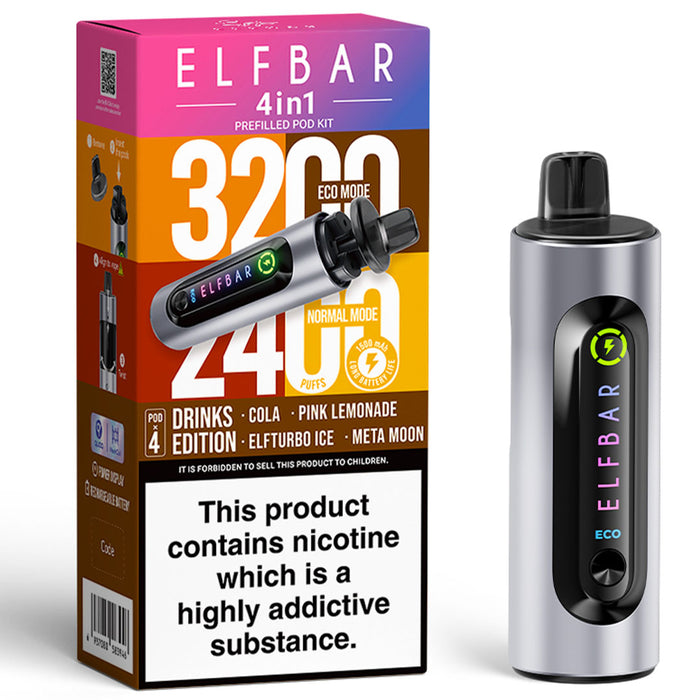 Elf Bar 4 In 1 Pod Kit  Elf Bar Drinks Edition  