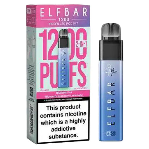 Elf Bar 1200 Prefilled Pod Vape Kit Elf Bar Blue edition