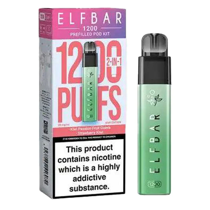 Elf Bar 1200 Prefilled Pod Vape Kit Elf Bar Kiwi edition