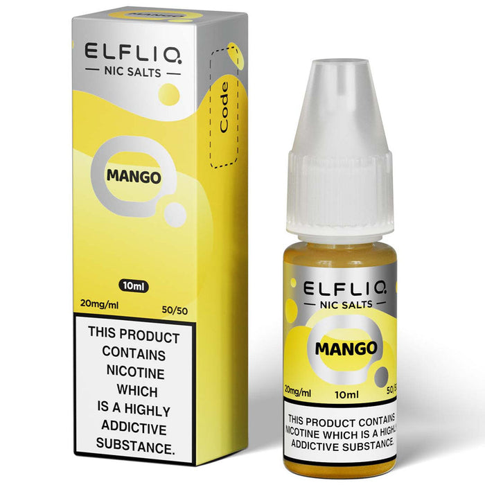 Elf Bar Elfliq 20mg E Liquid Nicotine Salt 10ml  Elf Bar Mango 20mg 