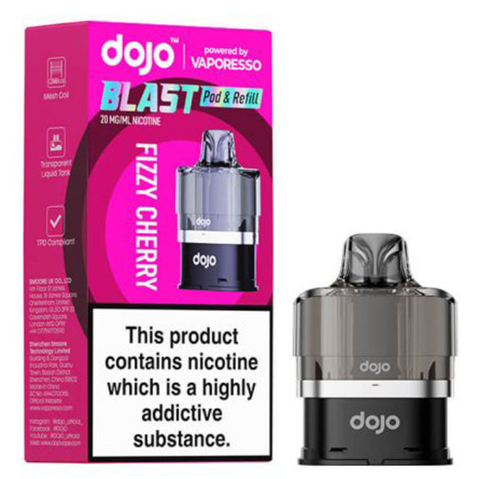 Vaporesso Dojo Blast 6000 Prefilled Pod  Vaporesso Fizzy Cherry  