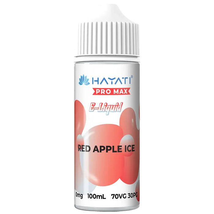 Hayati Pro Max Eliquid 50/50 100ml Shortfill E liquid  Hayati Red Apple Ice  