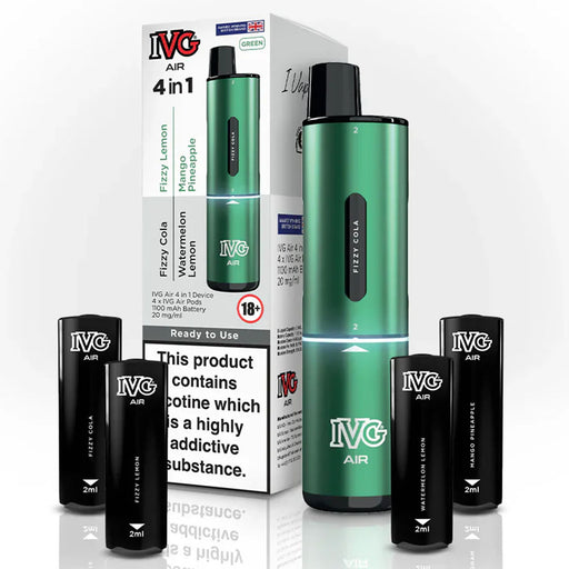 IVG Air 4 in 1 Rechargeable Pod Kit  I VG Green Edition  