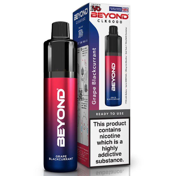 IVG Beyond CLK 6000 Disposable Vape  I VG Grape Blackcurrant  