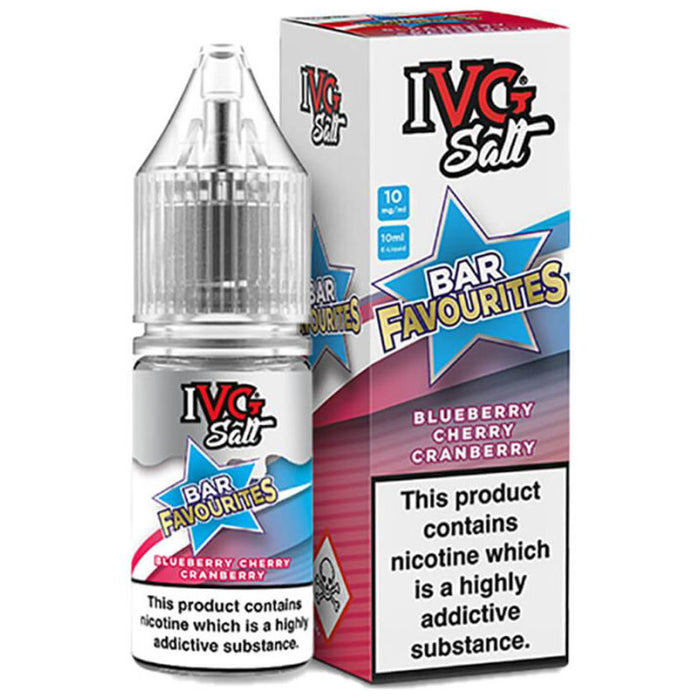 IVG Salt Bar Favourites Blueberry Cherry Cranberry 10ml  I VG   