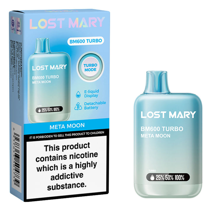 Lost Mary BM600 TURBO Disposable Vape  Lost Mary Meta moon  