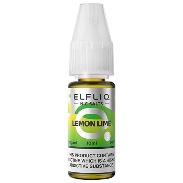 Elf Bar Elfliq 10mg E Liquid Nicotine Salt 10ml  Elf Bar Lemon Lime 10mg 