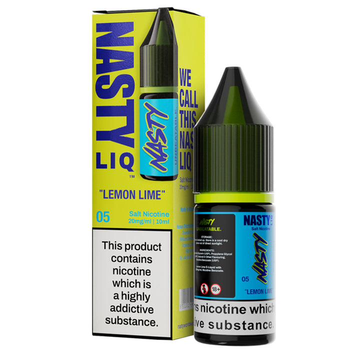 Lemon Lime Nic Salt E-Liquid By Nasty Liq  Nasty Juice   