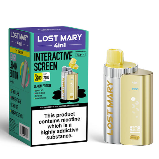 Lost Mary 4in1 2400 Pod Kit  Lost Mary Lemon Edition  