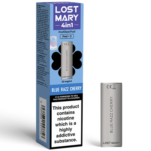 Lost Mary 4in1 Prefilled Pod  Lost Mary Blue Razz Cherry  