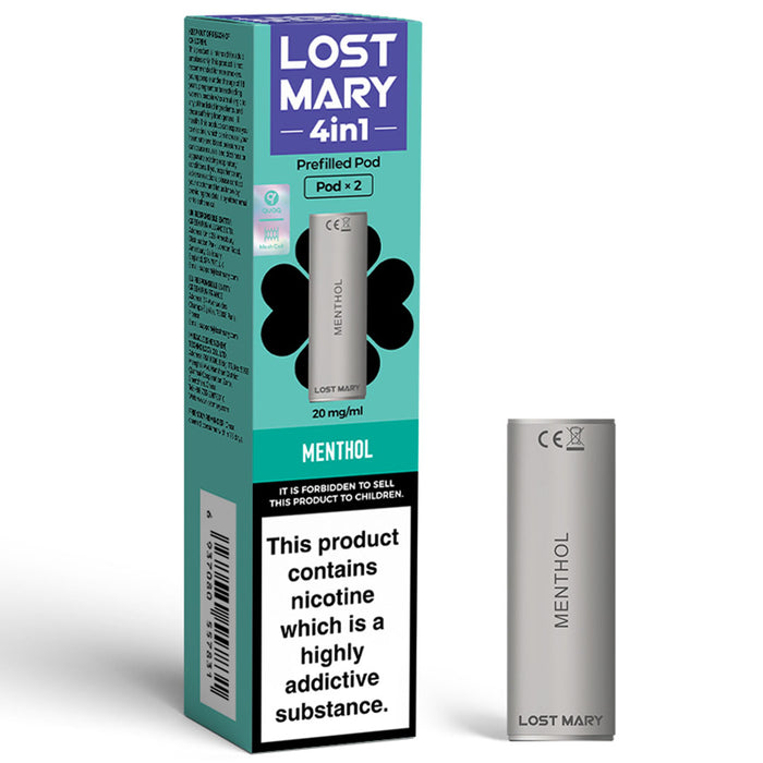Lost Mary 4in1 Prefilled Pod  Lost Mary Menthol  