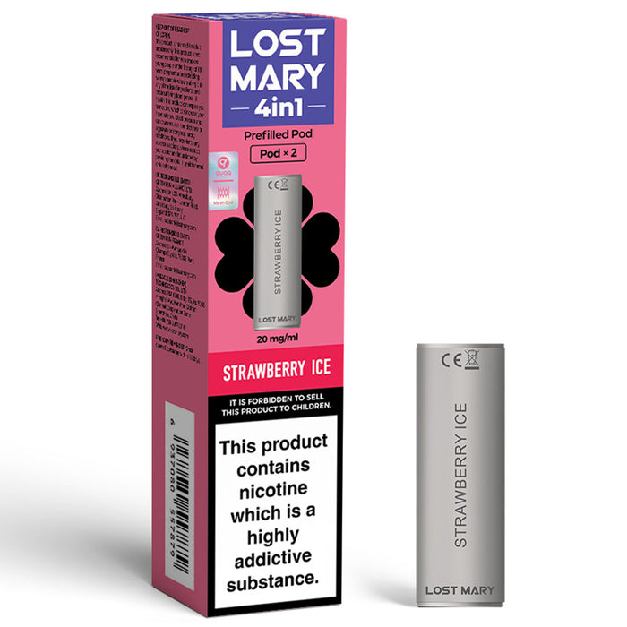 Lost Mary 4in1 Prefilled Pod  Lost Mary Strawberry Ice  