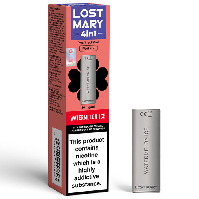 Lost Mary 4in1 Prefilled Pod  Lost Mary Watermelon Ice  