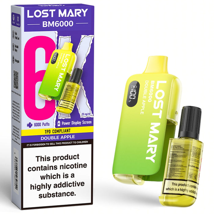 Lost Mary BM6000 Disposable Vape Kit  Lost Mary Double Apple  