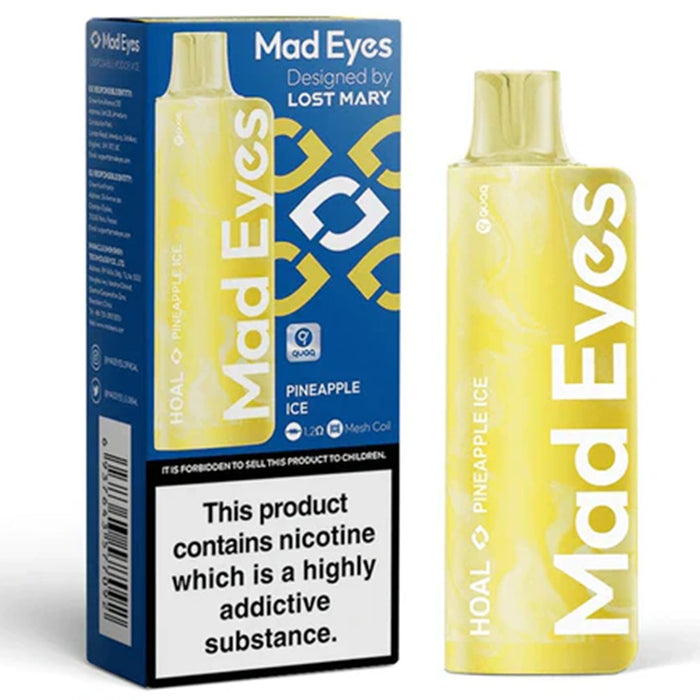 Mad Eyes HOAL Disposable Vape By Lost Mary  Lost Mary Pineapple Ice  