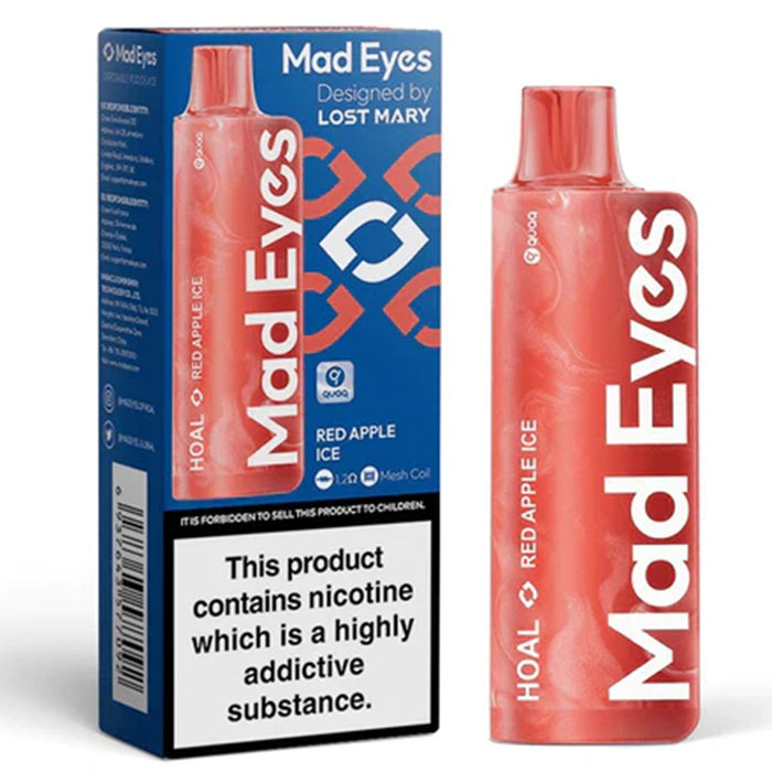 Mad Eyes HOAL Disposable Vape By Lost Mary  Lost Mary Red Apple Ice  