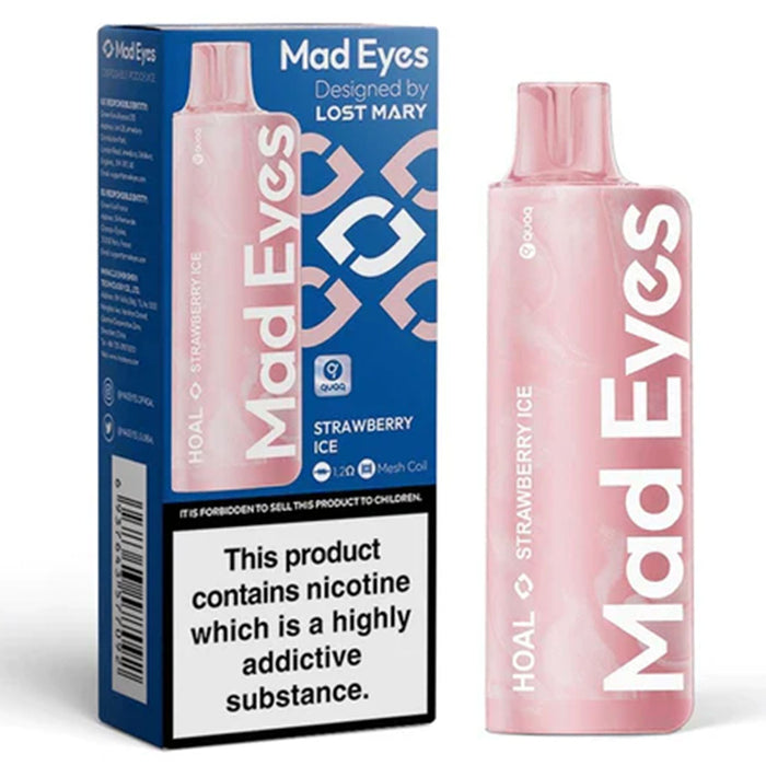 Mad Eyes HOAL Disposable Vape By Lost Mary  Lost Mary Strawberry Ice  