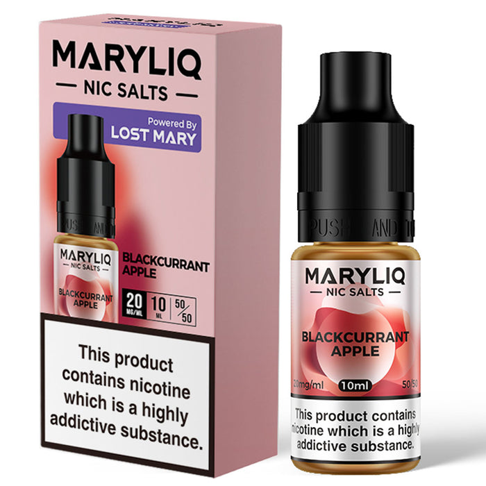 Maryliq 20mg - Lost Mary Nic Salt E-Liquid 10ml  Lost Mary Blackcurrant Apple 20mg 