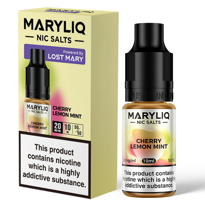 Maryliq 20mg - Lost Mary Nic Salt E-Liquid 10ml  Lost Mary Cherry Lemon Mint 20mg 