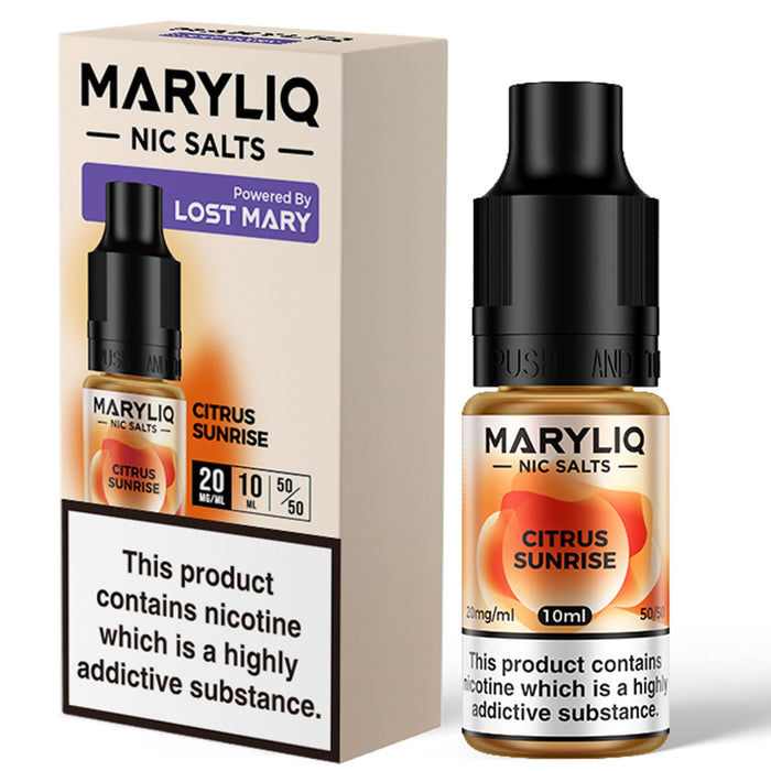 Maryliq 20mg - Lost Mary Nic Salt E-Liquid 10ml  Lost Mary Citrus Sunrise 20mg 