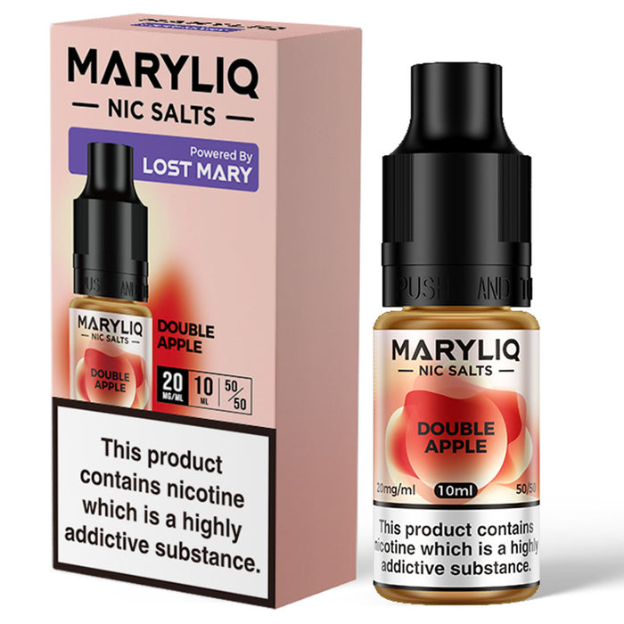 Maryliq 20mg - Lost Mary Nic Salt E-Liquid 10ml  Lost Mary Double Apple 20mg 