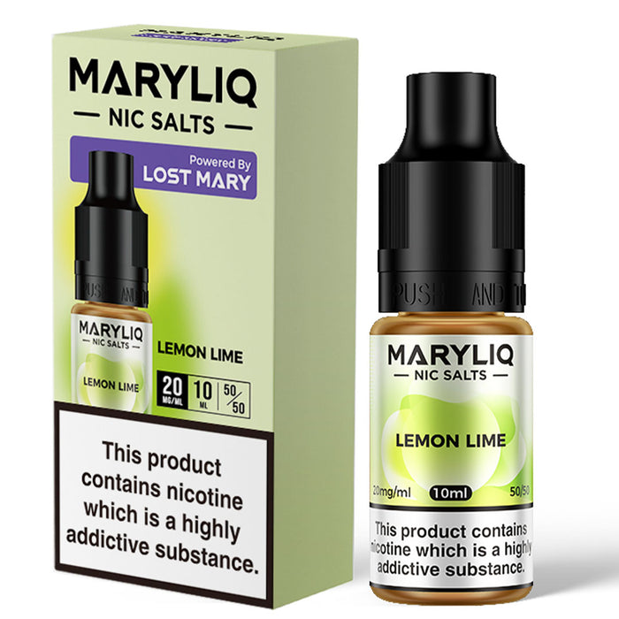 Maryliq 10mg - Lost Mary Nic Salt E-Liquid 10ml  Lost Mary Lemon Lime 10mg 