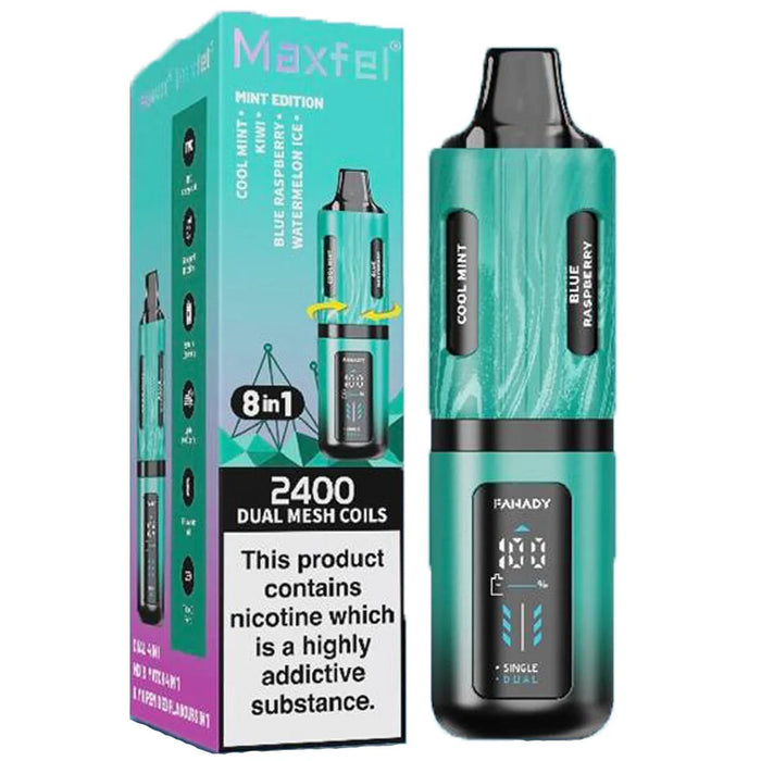 Maxfel Legend 2400 8 in 1 Disposable  Maxfel Mint Edition  