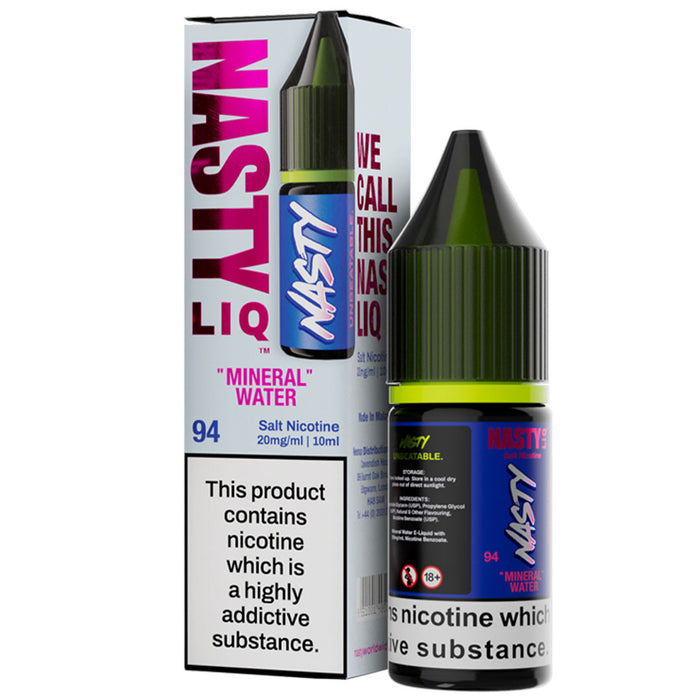 Mineral Water Nic Salt E-Liquid By Nasty Liq  Nasty Juice   